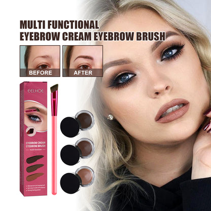 EELHOE Multi-Functional Eyebrow Brush Set for Filling, Shaping, and Coloring Smooth Eyebrows Makeup Kit