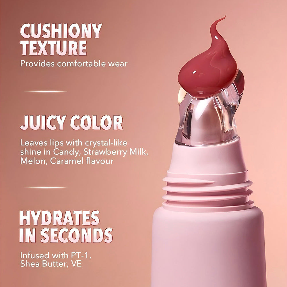4-Color Brightening Lip Balm Moisturizing Exfoliating Skin Long-Lasting Moisturizing Lip Gloss Women Cosmetics