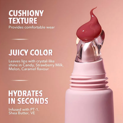 4-Color Brightening Lip Balm Moisturizing Exfoliating Skin Long-Lasting Moisturizing Lip Gloss Women Cosmetics