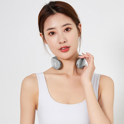 EMS Neck Acupoints Lymphvity Massager Device Intelligent Neck Massager with Heat Blue Hot Design
