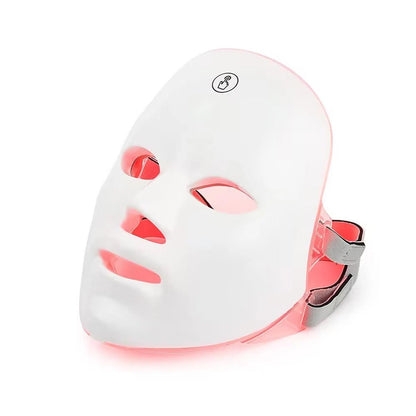 7 Color LED Light Photon Face Mask Neck Rejuvenation Skin Facial Wrinkle Therapy