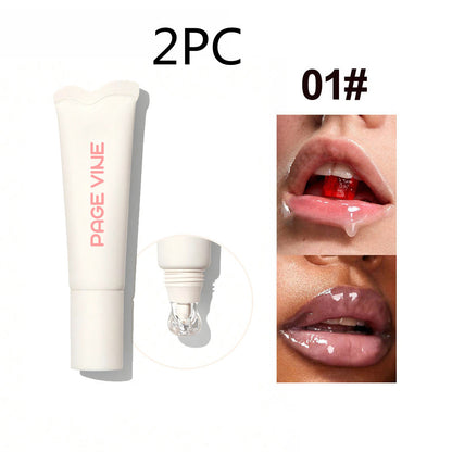 4-Color Brightening Lip Balm Moisturizing Exfoliating Skin Long-Lasting Moisturizing Lip Gloss Women Cosmetics