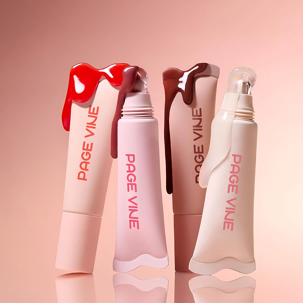 4-Color Brightening Lip Balm Moisturizing Exfoliating Skin Long-Lasting Moisturizing Lip Gloss Women Cosmetics