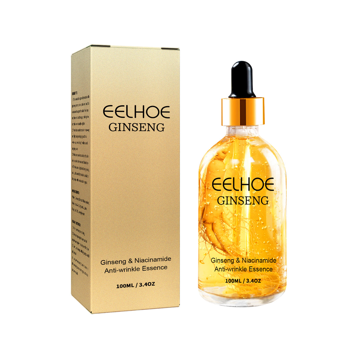 EELHOE Ginseng Essence for Fading Fine Lines, Firming Face, and Moisturizing Skin Serum
