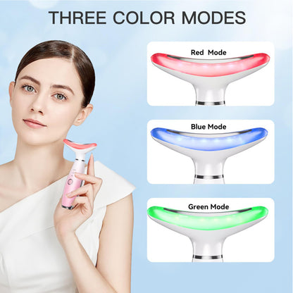 Facial and Neck Massager, Pink Neck Beauty Device