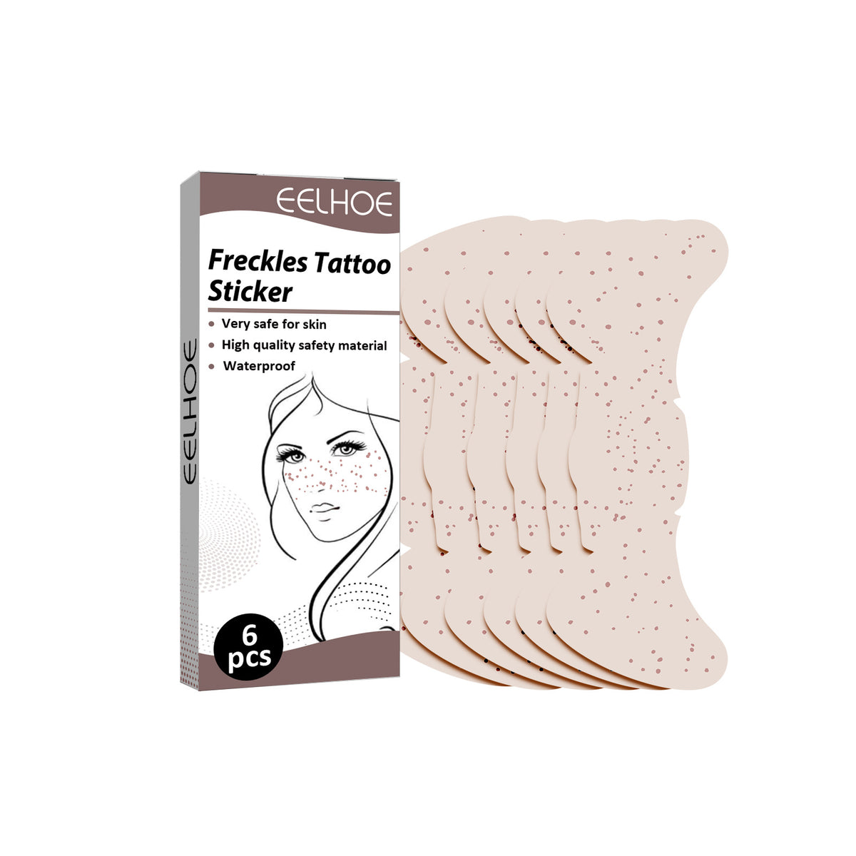 EELHOE Freckles Tattoo Stickers Sweatproof Lasting Makeup Party in Europe and the United States Freckles Stickers Fashion Personality Freckles