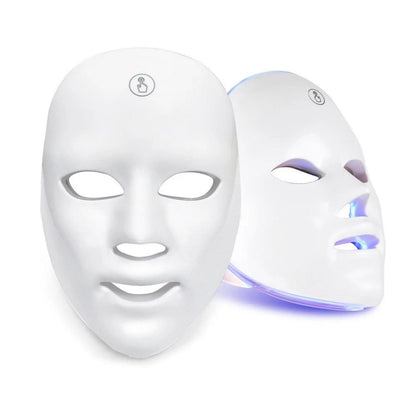 7 Color LED Light Photon Face Mask Neck Rejuvenation Skin Facial Wrinkle Therapy