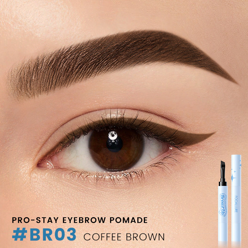 2 in 1 3D Eyebrow Gel Cream Eyeliner Pencil 3 Colors Waterproof Long-Lasting Eyebrow Pomade Enhancers Makeup Cosmetics