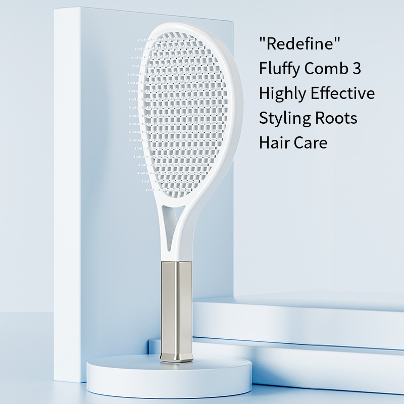 Hair Comb Tennis Racket Fluffy Combs High Skull Top Hair Artifact Airbag Cushion Massage Comb Barber Tools Hair Detangler Hairbrush for Thick Hair Self Cleaning Curly Hair Brush for Curly Hair