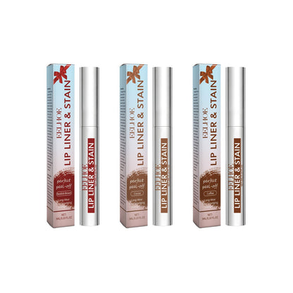 Peeling Lip Gloss Waterproof Lip Liner Stain Tattoo Long Lasting Makeup Peel off Tattoo Lipgloss Hydrating Matte Lip Peel off Lipliner Cosmetics