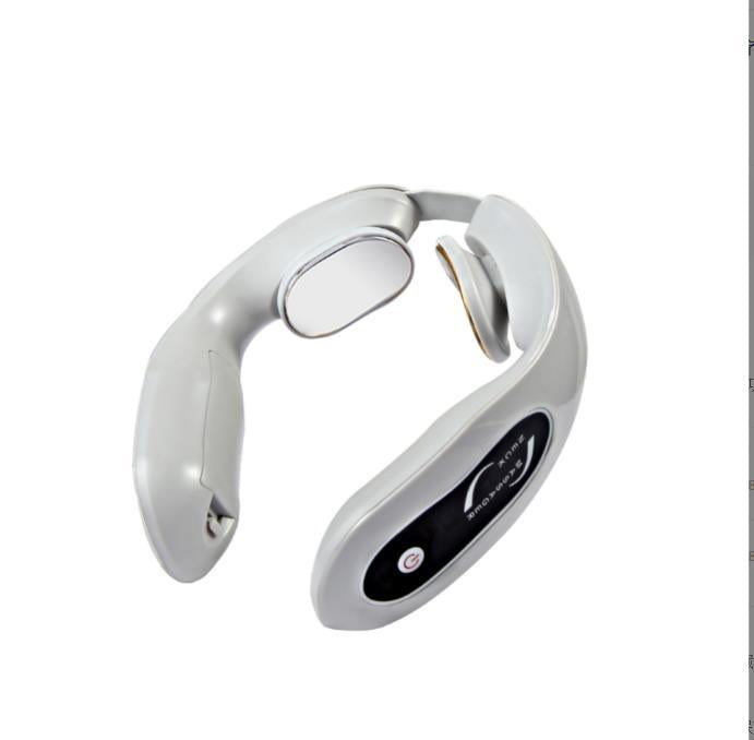 EMS Neck Acupoints Lymphvity Massager Device Intelligent Neck Massager with Heat Blue Hot Design