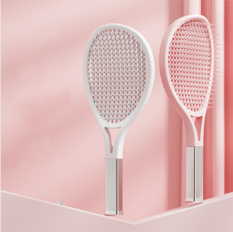 Hair Comb Tennis Racket Fluffy Combs High Skull Top Hair Artifact Airbag Cushion Massage Comb Barber Tools Hair Detangler Hairbrush for Thick Hair Self Cleaning Curly Hair Brush for Curly Hair