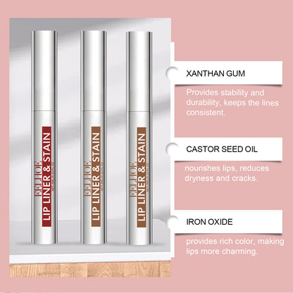 Peeling Lip Gloss Waterproof Lip Liner Stain Tattoo Long Lasting Makeup Peel off Tattoo Lipgloss Hydrating Matte Lip Peel off Lipliner Cosmetics