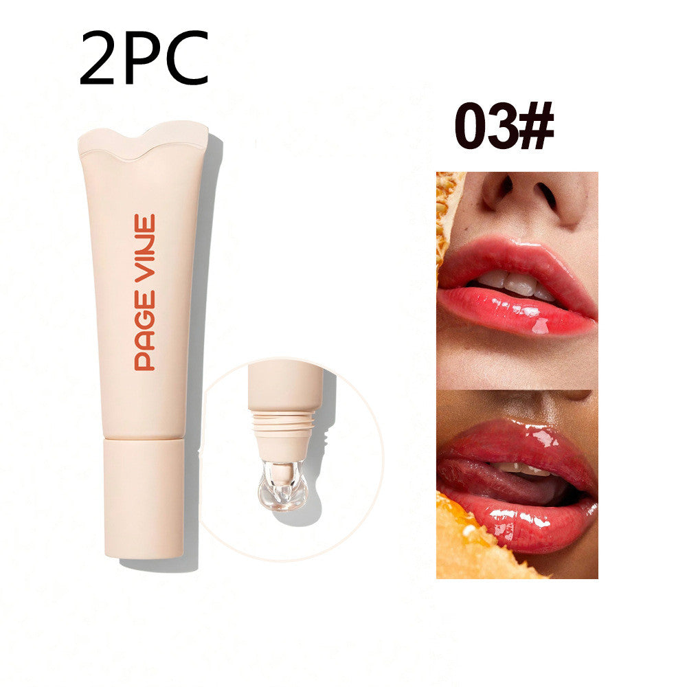 4-Color Brightening Lip Balm Moisturizing Exfoliating Skin Long-Lasting Moisturizing Lip Gloss Women Cosmetics