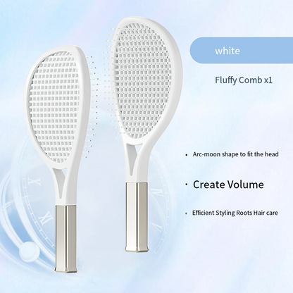 Hair Comb Tennis Racket Fluffy Combs High Skull Top Hair Artifact Airbag Cushion Massage Comb Barber Tools Hair Detangler Hairbrush for Thick Hair Self Cleaning Curly Hair Brush for Curly Hair