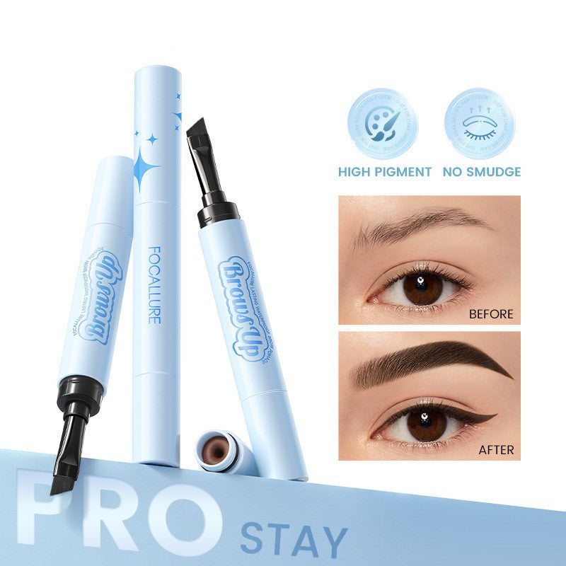 2 in 1 3D Eyebrow Gel Cream Eyeliner Pencil 3 Colors Waterproof Long-Lasting Eyebrow Pomade Enhancers Makeup Cosmetics
