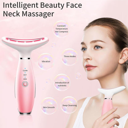 Facial and Neck Massager, Pink Neck Beauty Device