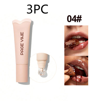 4-Color Brightening Lip Balm Moisturizing Exfoliating Skin Long-Lasting Moisturizing Lip Gloss Women Cosmetics